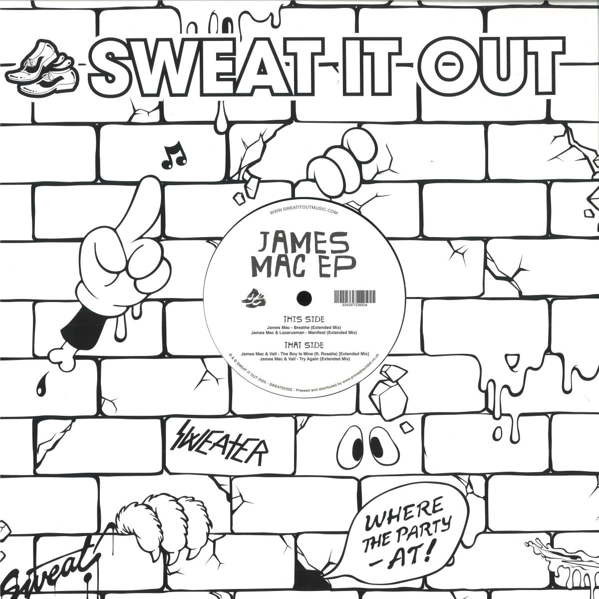 James Mac – James Mac EP 12" (2025, Sweat It Out!)