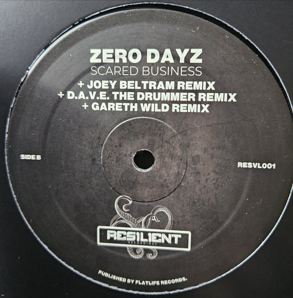 Zero Dayz – Scared Business 12" (2023, Resilient Recordings)