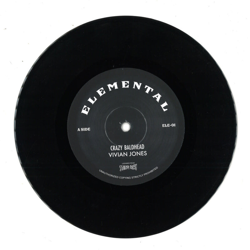 Vivian Jones / Stingray All Stars – Crazy Baldhead / Crazy Dub 7" (2025 Reissue, Elemental Records)