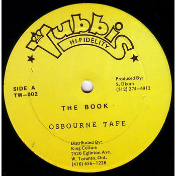 Osbourne Tafe – The Book 12" (Tubbis Hi-Fidelity)
