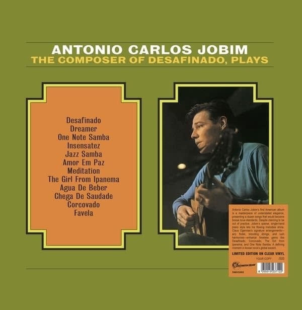 Antonio Carlos Jobim - The Composer Of Desafinado, Plays LP (2025 Reissue, Clear Vinyl, Destination Moon)