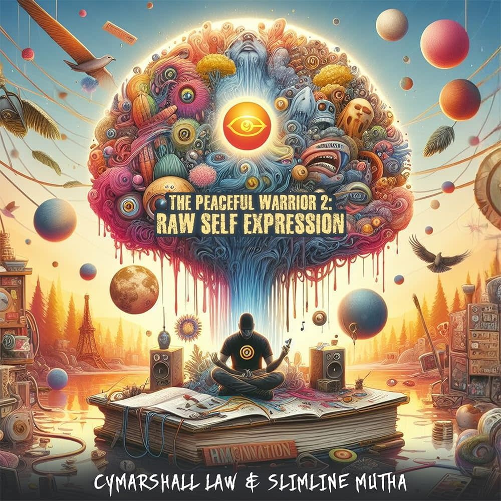 Cymarshall Law & Slimline Mutha - The Peaceful Warrior 2: Raw Self Expression LP (2025, Freedom Ent)