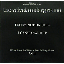 (VINTAGE) The Velvet Underground - Foggy Notion 12" [Cover,Disc:VG+](1984,US)