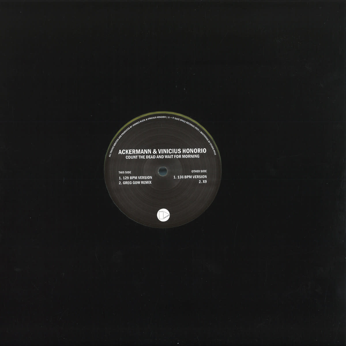 Ackermann , Vinicius Honorio - Count The Dead And Wait For Morning 12" (2025, Safe Space Germany)