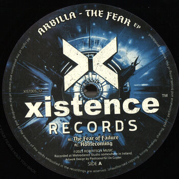 Arbilla – The Fear EP 12" (2025, Xistence Records)