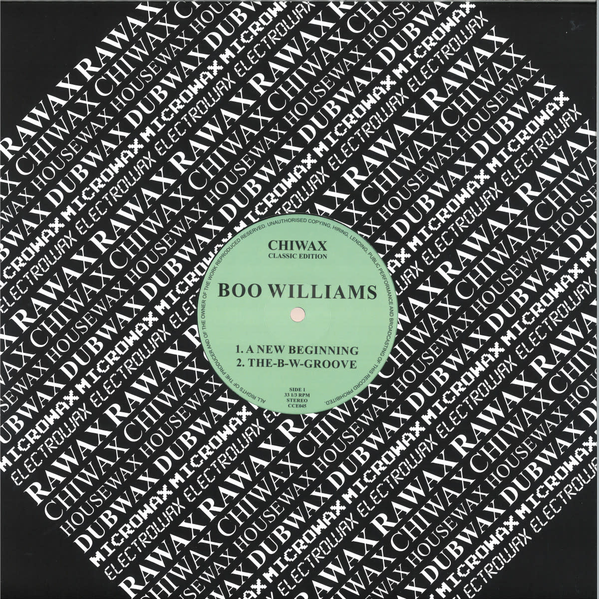 Boo Williams - A New Begininning 12" (2025, Chiwax Classic Edition)