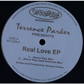 Terrence Parker - Real Love EP 12" (Intangible Records & Soundworks)
