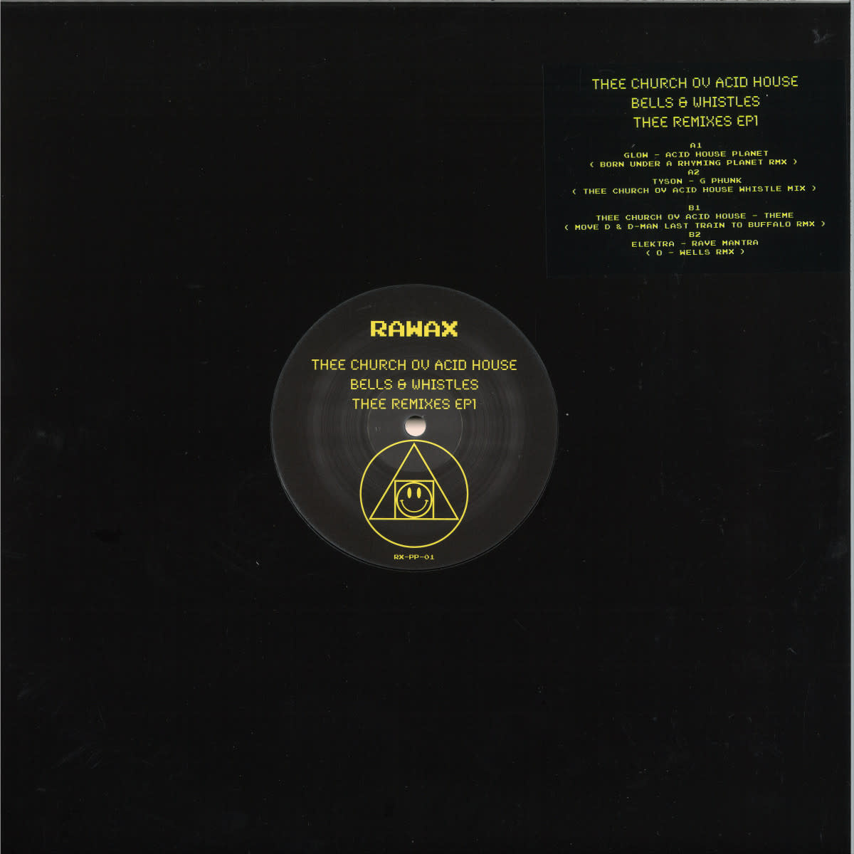 Various - Thee Church Of Acid House Remixes 12" (2025, Rawax Motor City Edition)