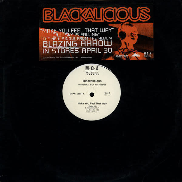 (VINTAGE) Blackalicious – Make You Feel That Way / Sky Is Falling 12" SINGLE [Cover,Disc:VG+](2002,US),Promo