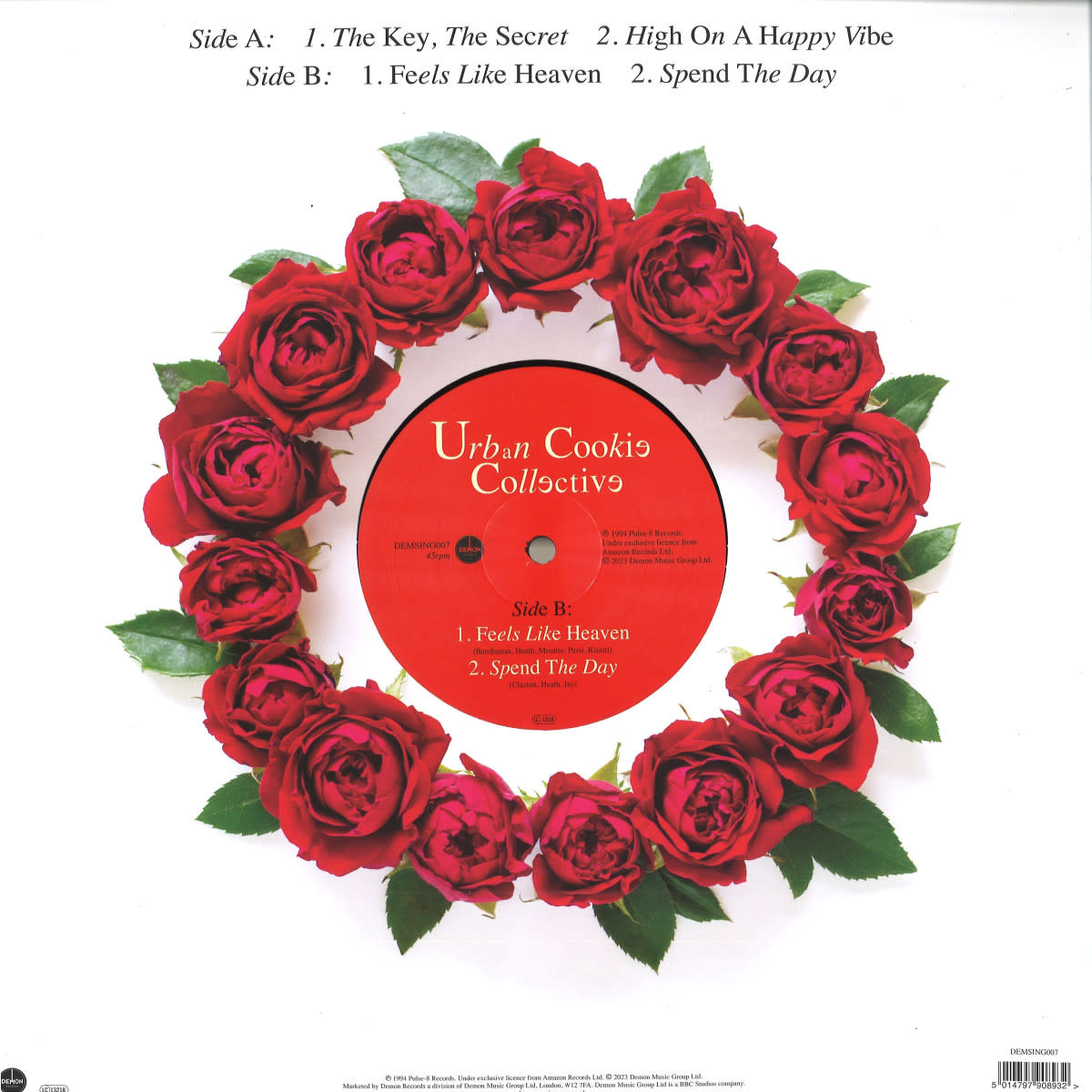 Urban Cookie Collective – The Key, The Secret / Feels Like Heaven 12" (2025 Repress, Demon Records)