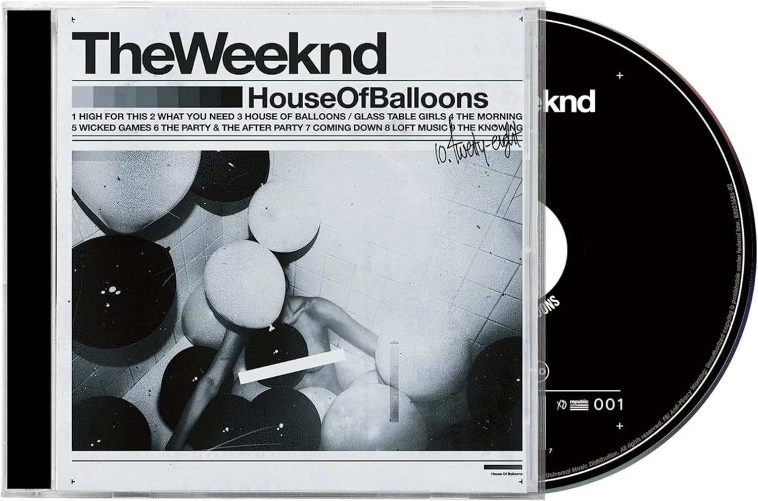 The Weeknd – House Of Balloons CD (2015 Reissue, XO)