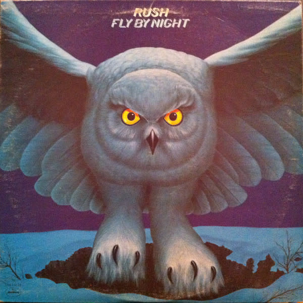 (VINTAGE) Rush - Fly By Night LP [Cover,Disc:VG](1975,Canada)