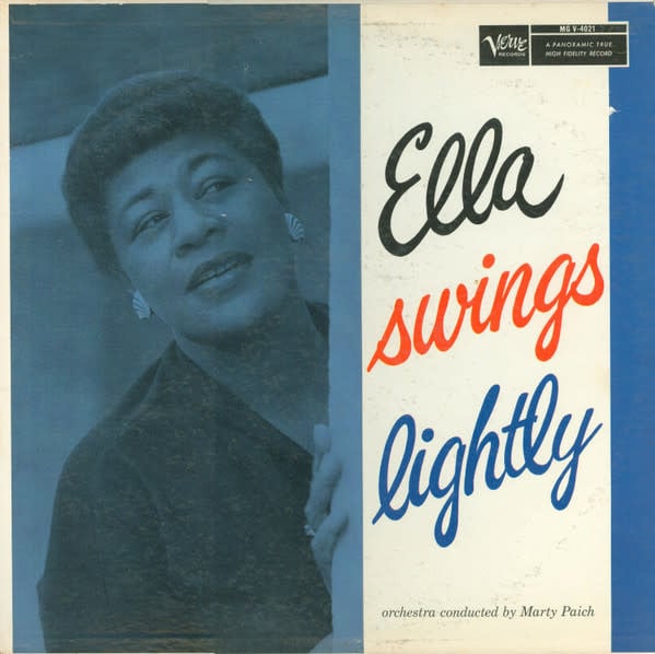 (VINTAGE) Ella Fitzgerald - Ella Swings Lightly LP [Cover:VG+,Disc:VG](1959 Verve Records,US)