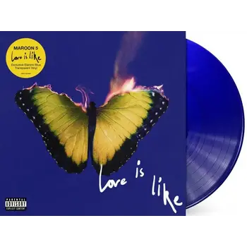 Maroon 5 - Love Is Like LP (2025, Electric Blue Vinyl, Interscope Records)
