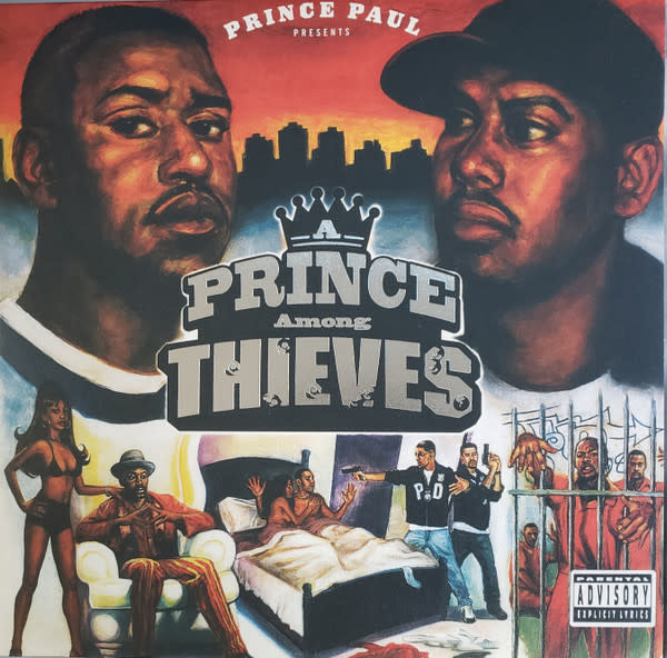(VINTAGE) Prince Paul - A Prince Among Thieves 2LP [Cover,Discs:VG+](2020 Vinyl Me, Please. Rap & Hip Hop Reissue,US), Red & Orange Marble