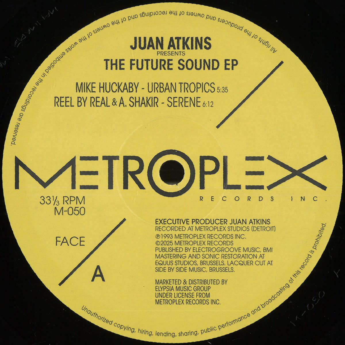 Various – Juan Atkins Presents The Future Sound EP 12" (2025 Reissue, Metroplex)
