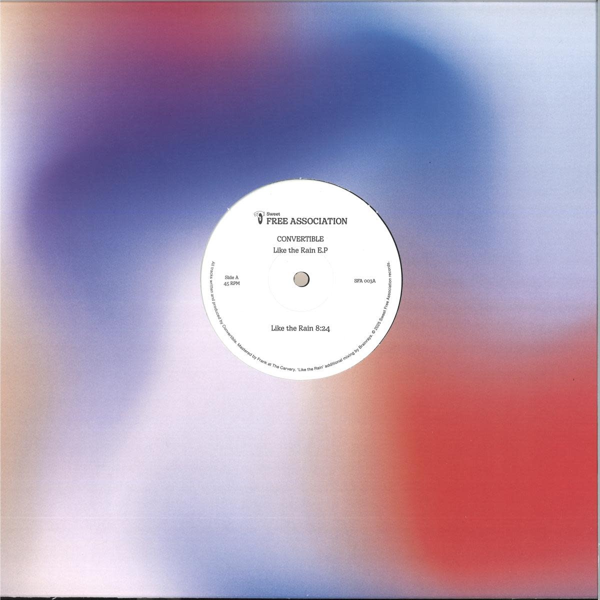 Convertible – Like The Rain E.P 12" (2025, Sweet Free Association)