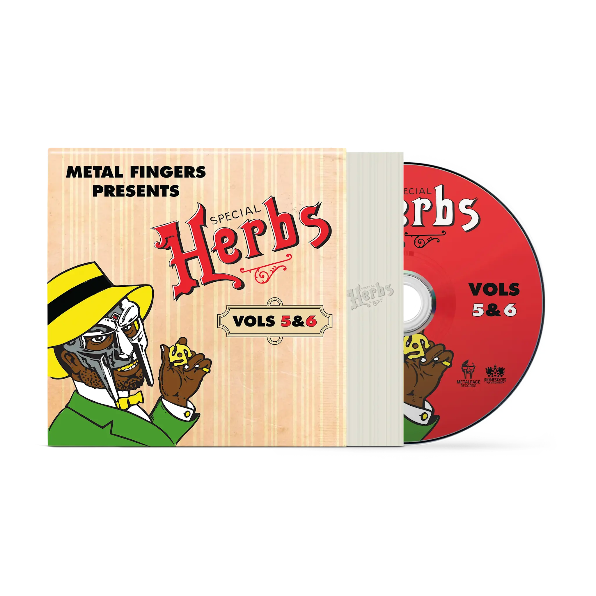 Metal Fingers – Special Herbs Vols 5 & 6 CD (2025 Reissue, Metal Face Records - Special Herbs Series)