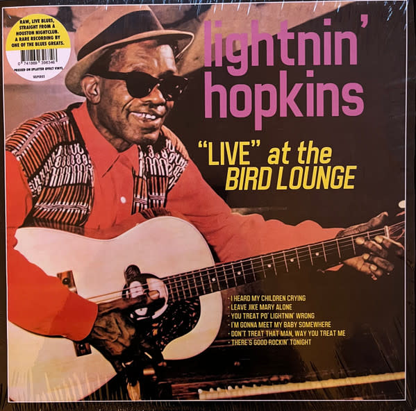 Lightnin' Hopkins – Live At The Bird Lounge LP (2024 Reissue, Splatter Effect Vinyl, Southern Echoes)