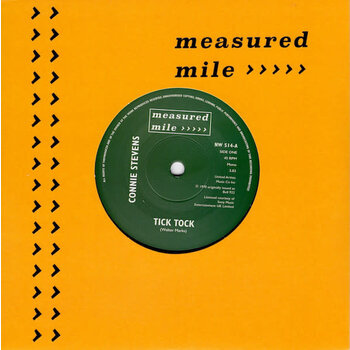 Connie Stevens - Tick Tock / Keep Growing Strong 7" (2023 Measured Mile Reissue)