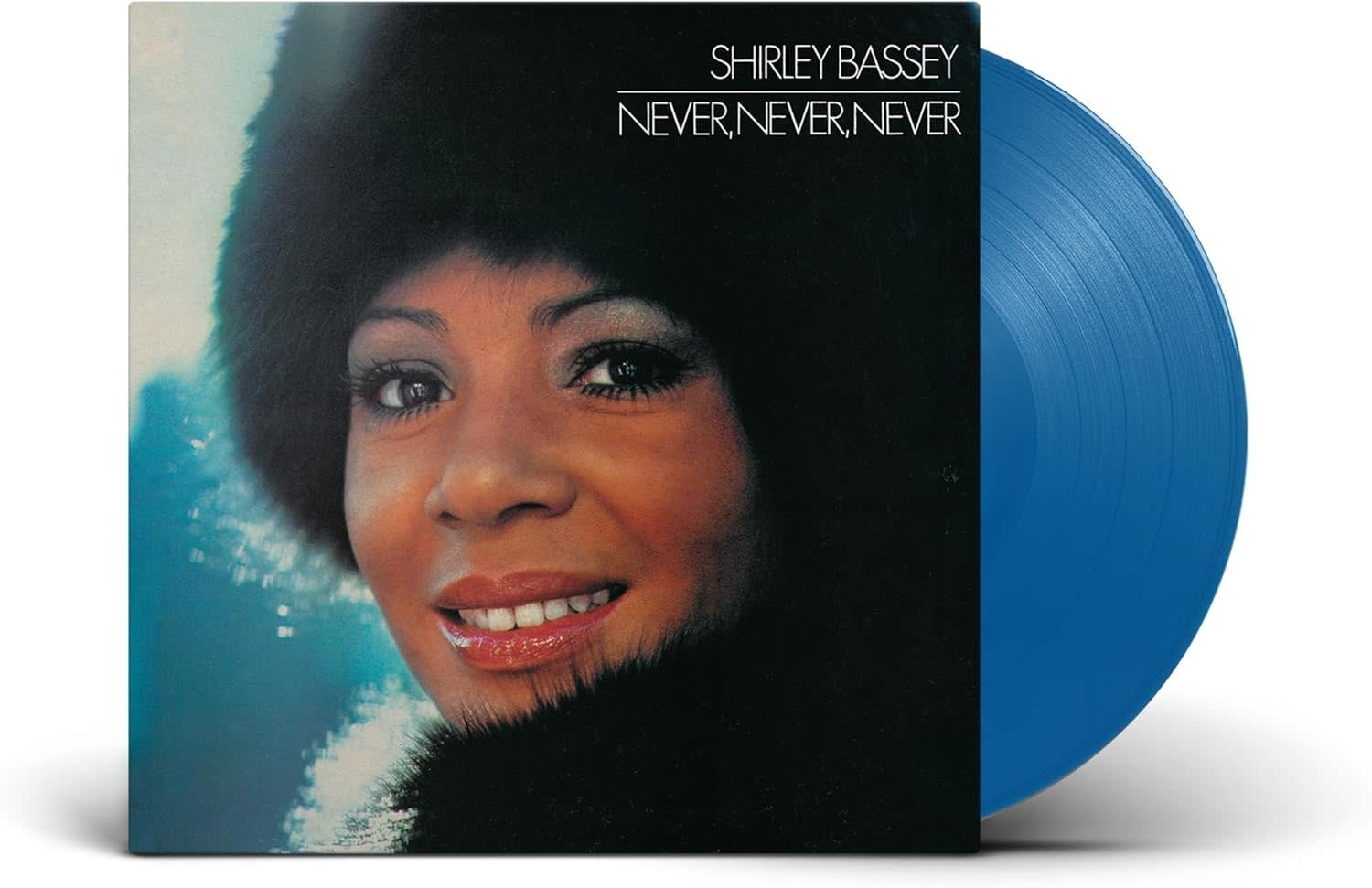 Shirley Bassey – Never, Never, Never LP (2025 Reissue, Blue Recycled Vinyl, Parlophone)