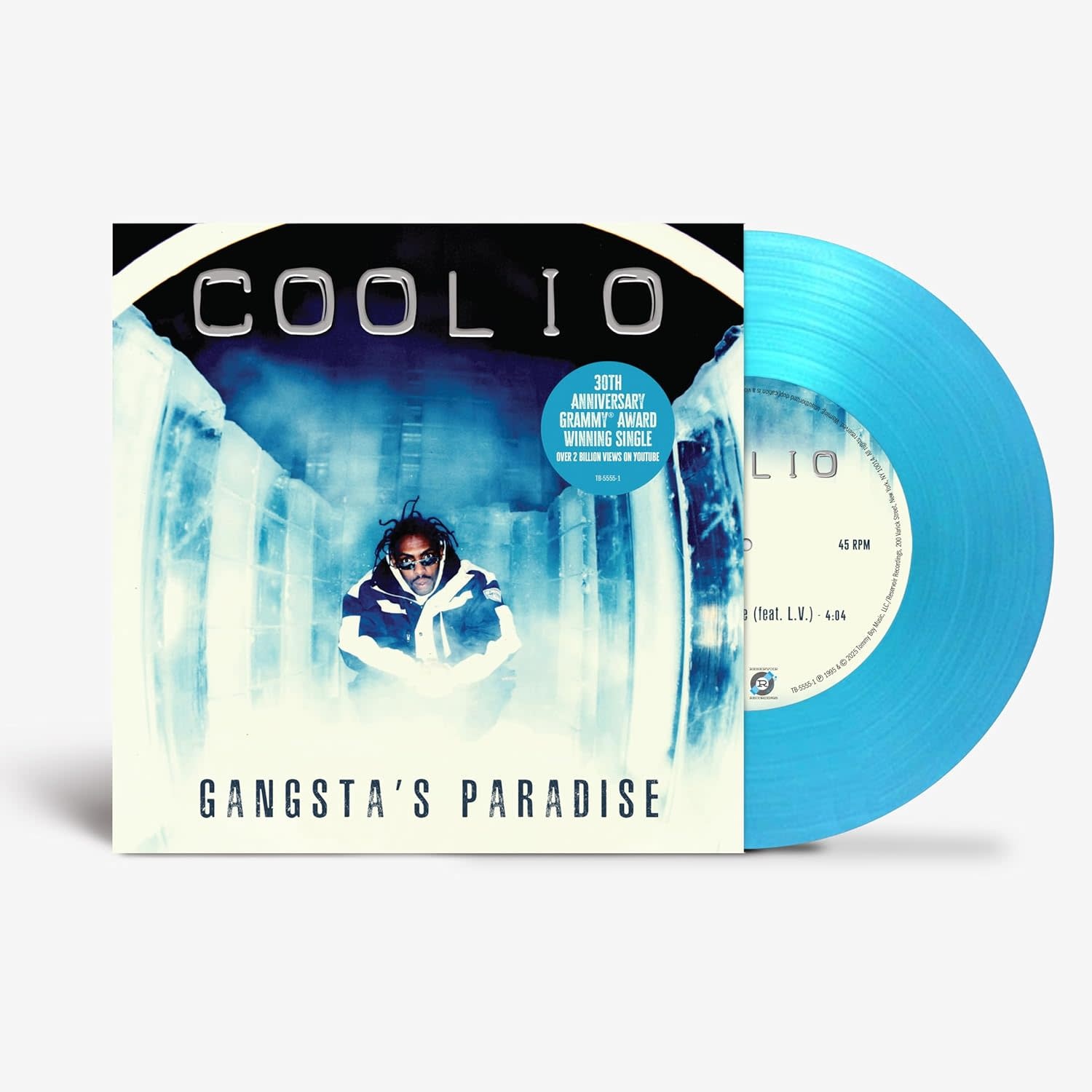 Coolio – Gangsta's Paradise 7" (2025, Blue Vinyl, Tommy Boy)