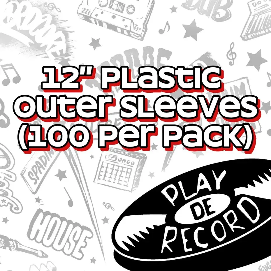 12" Plastic Outer Sleeves (100 per Pack)