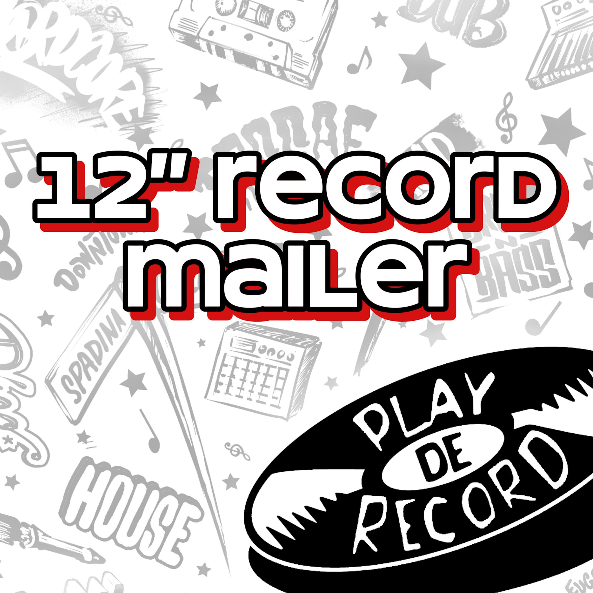 12in Record Shipping Mailers - Cardboard Multi-Depth