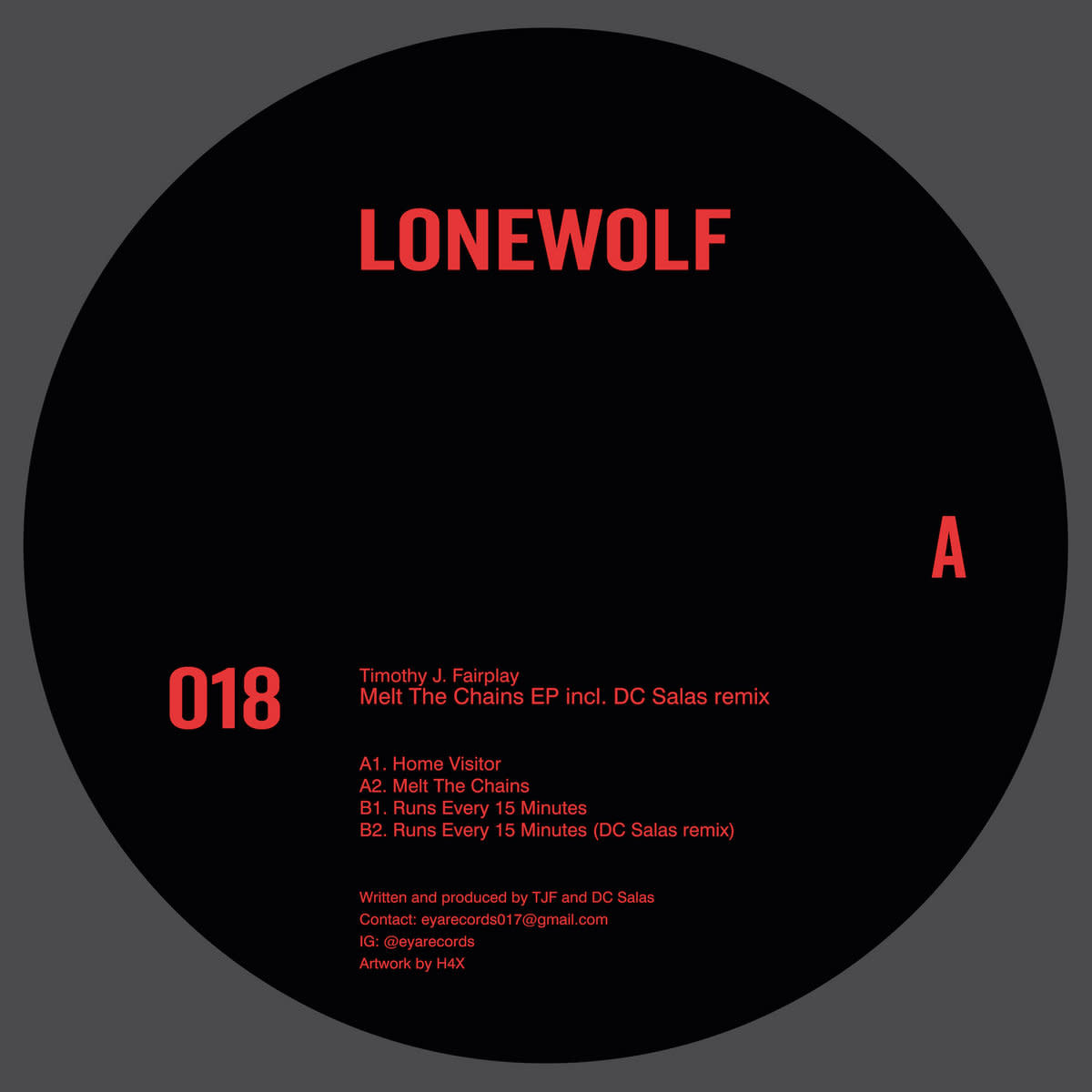 Timothy J. Fairplay – Melt The Chains EP 12" (2025, Lonewolf)