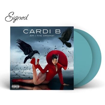 Cardi B – Am I The Drama ? LP (2025, Baby Blue Vinyl, Signed, Atlantic)