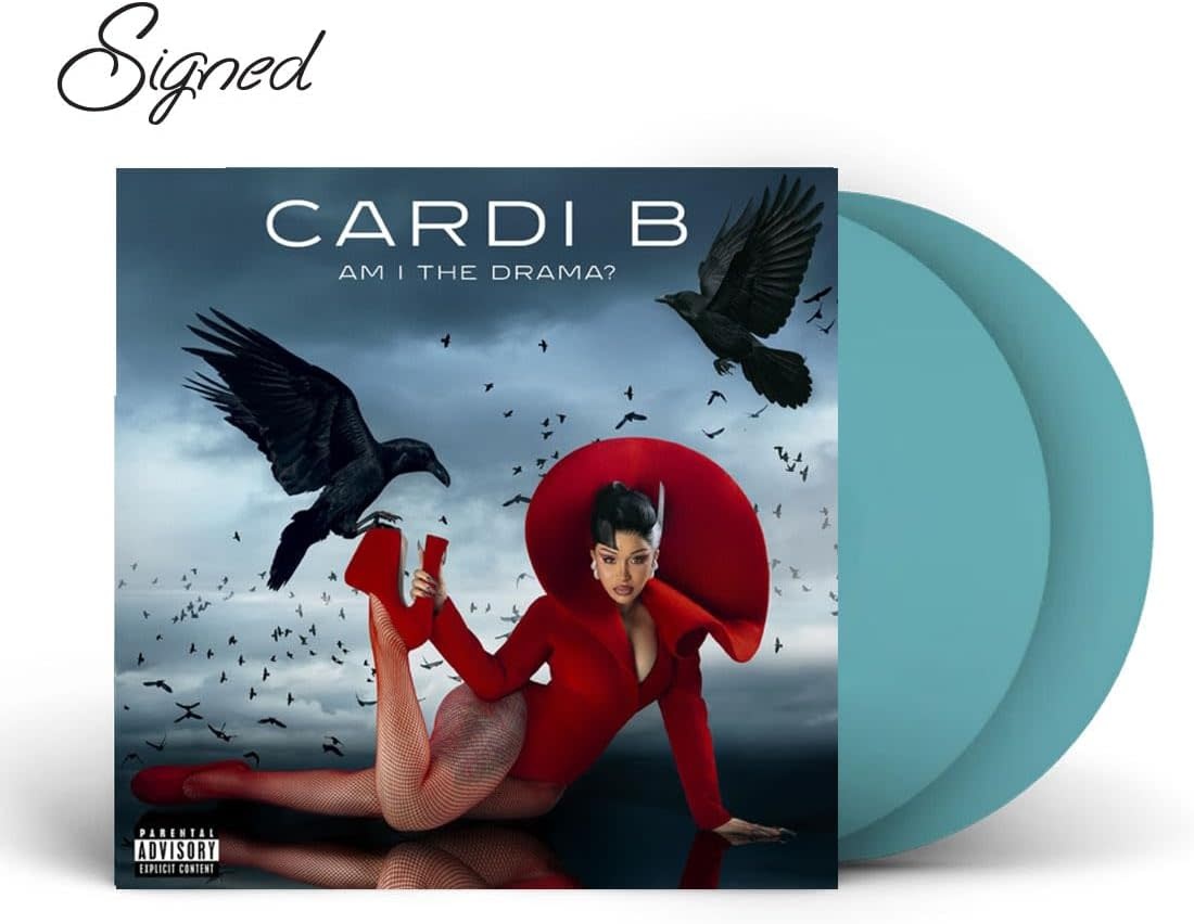 Cardi B – Am I The Drama ? LP (2025, Baby Blue Vinyl, Signed, Atlantic)