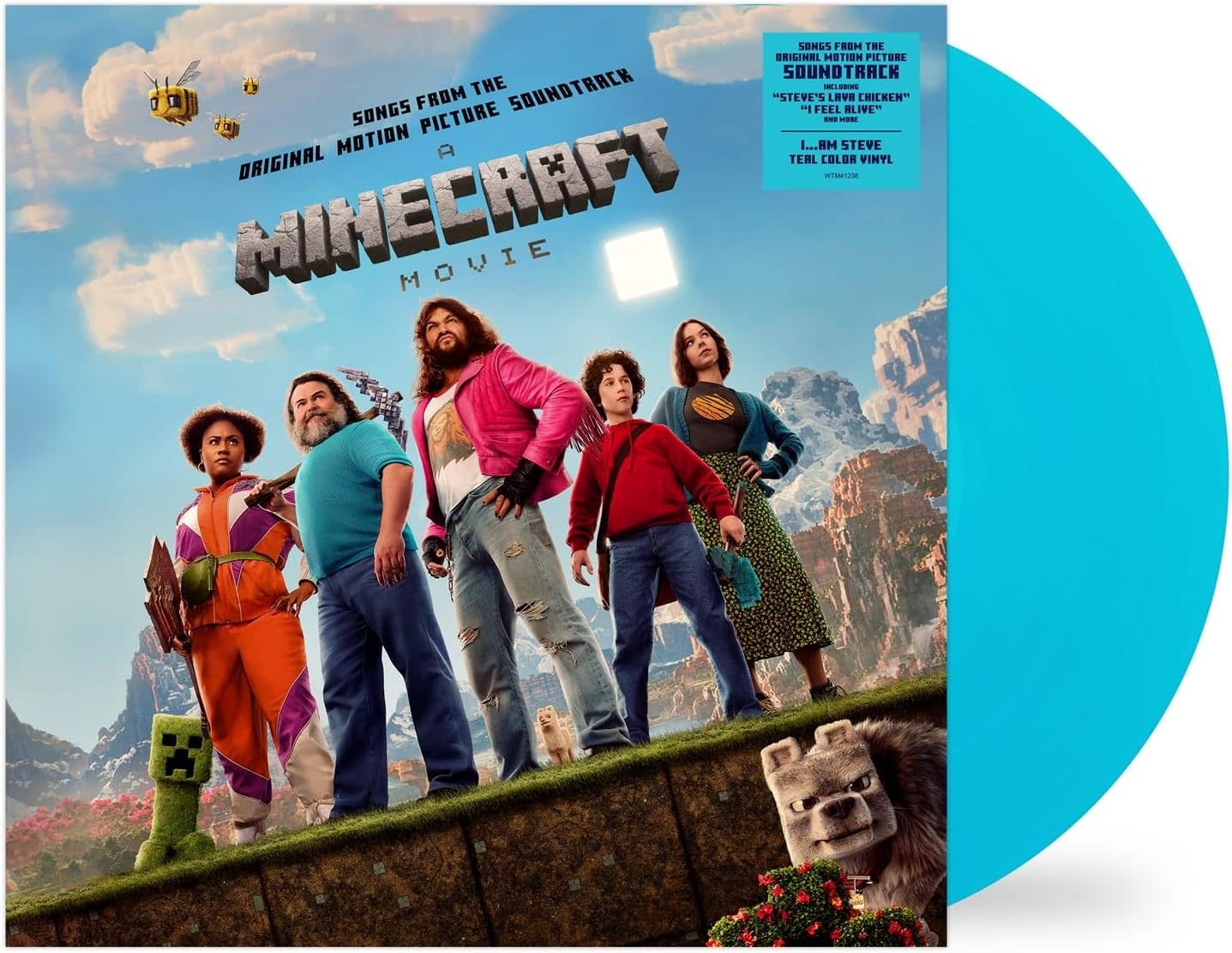 Various - A Minecraft Movie (Songs From The Original Motion Picture Soundtrack) LP (2025, Teal Vinyl, Warner Bros)