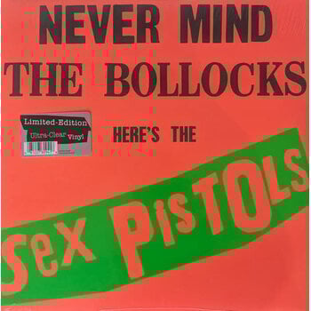 Sex Pistols – Never Mind The Bollocks Here's The Sex Pistols LP (2025 Reissue, Clear Vinyl, Warner Records)
