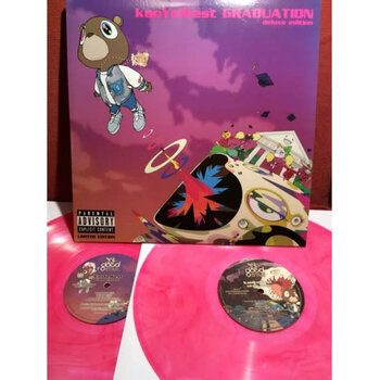 (VINTAGE) Kanye West - Graduation 2LP [VG+](2015 Unofficial), Pink Swirl