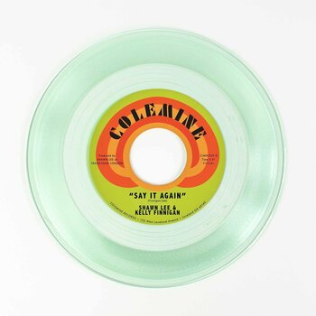 Shawn Lee & Kelly Finnigan / Shawn Lee – Say It Again / Harpsichord Rock 7" (2025, Coke Bottle Clear Vinyl, Colemine Records)