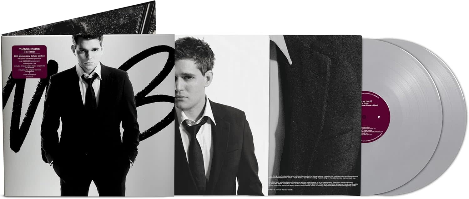 Michael Bublé – It's Time 2LP (2025, Silver Vinyl, 143 Records)