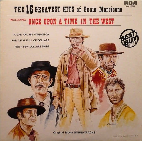 (VINTAGE) Ennio Morricone - The 16 Greatest Hits Of Ennio Morricone Including Once Upon A Time In The West LP [VG+](Canada Reissue)