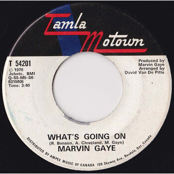 (VINTAGE) Marvin Gaye - What's Going On 7" Single [VG](1971 Tamla Motown ,Canada)