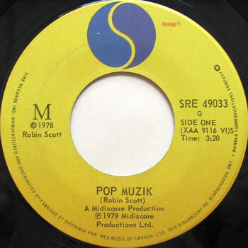 (VINTAGE) M -  Pop Muzik  7" Single [VG+](1979,Canada)