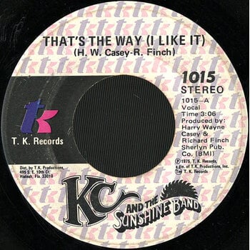 (VINTAGE) KC And The Sunshine Band - That's The Way (I Like It) / What Makes You Happy 7" Single [VG](1975,US)