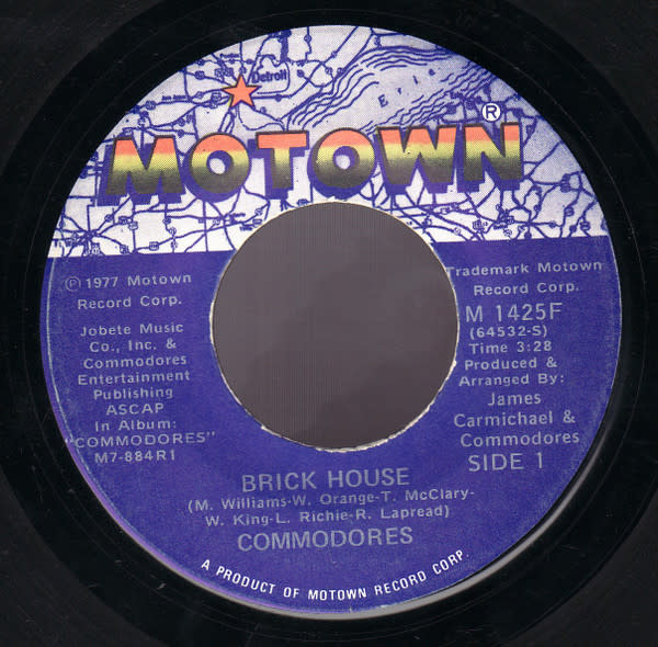 (VINTAGE) Commodores - Brick House 7" Single [VG](1977,US), Compton Press PRC-W