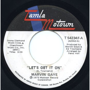 (VINTAGE) Marvin Gaye - Let's Get It On 7" Single [VG](1973,Canada)