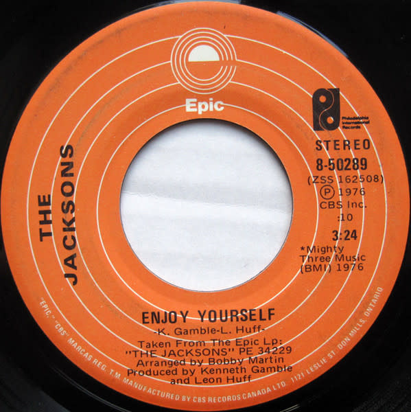 (VINTAGE) The Jacksons - Enjoy Yourself 7" Single [VG](1976,Canada)