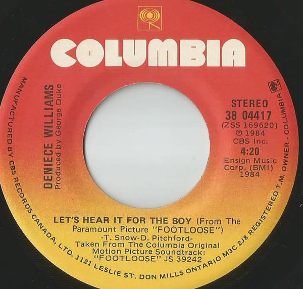 (VINTAGE) Deniece Williams – Let's Hear It For The Boy 7" Single[VG](1984,Canada)