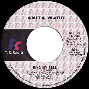 (VINTAGE) Anita Ward - Ring My Bell 7" Single [VG](1979,Canada)