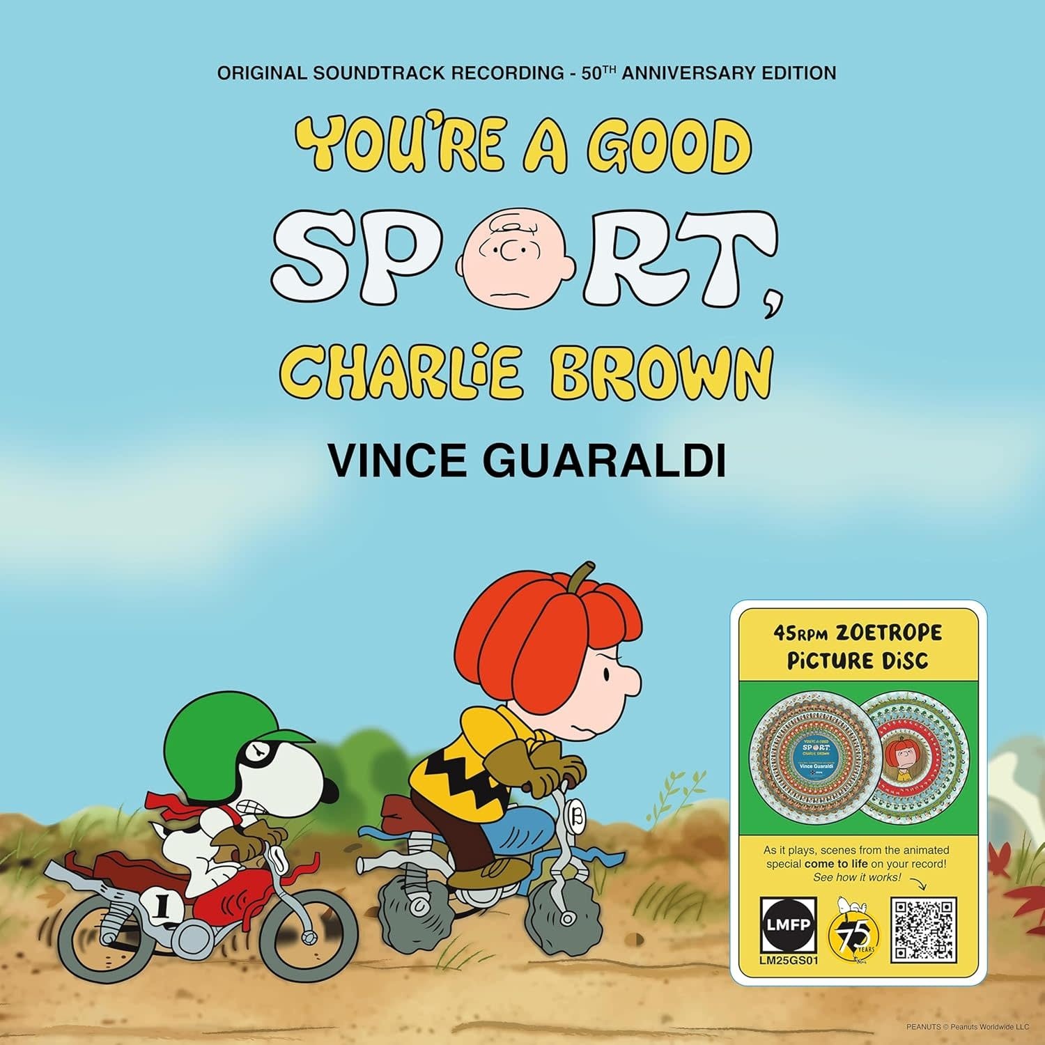 Vince Guaraldi – You're A Good Sport, Charlie Brown (Original Soundtrack Recording - 50th Anniversary Edition) LP (2025, Picture Disc, Zoetrope, Lee Mendelson Film Productions)