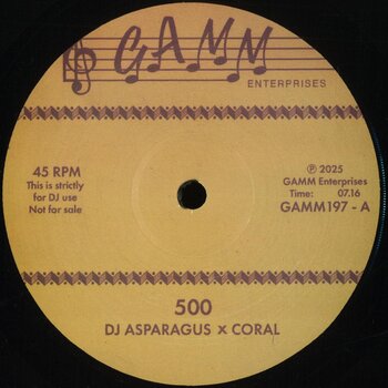 DJ Asparagus – DJ Asparagus X Coral 12" (2025, GAMM Enterprises)
