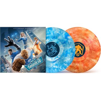 Michael Giacchino – The Fantastic Four: First Steps (Original Motion Picture Soundtrack) 2LP (2025, Translucent Marbled Orange & Blue Vinyl, Hollywood Records)
