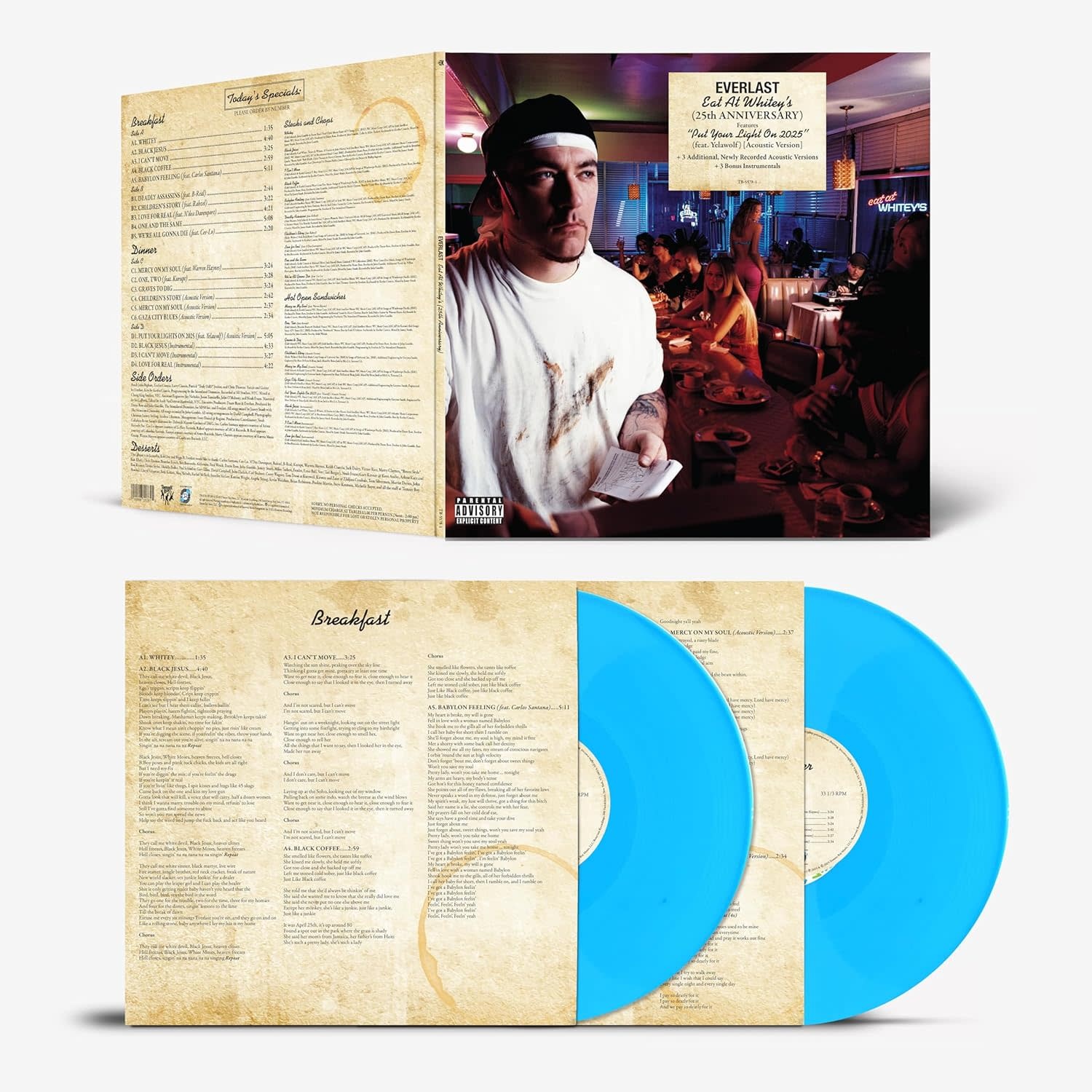 Everlast - Eat At Whitey's 2LP (2025 Reissue, 25th Anniversary Edition, Blue Vinyl)