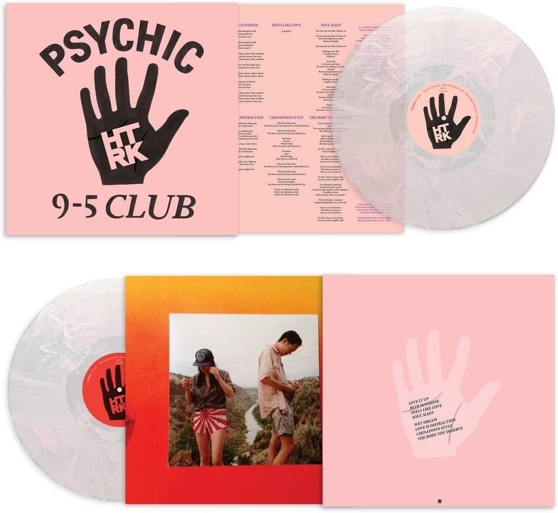 HTRK – Psychic 9-5 Club LP (2025, Clear Pink Marble Vinyl, Ghostly International)